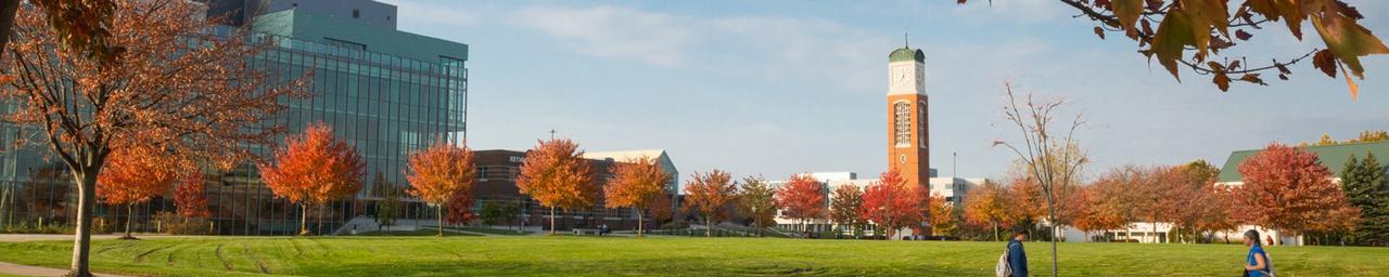 Clocktower and Library in the fall